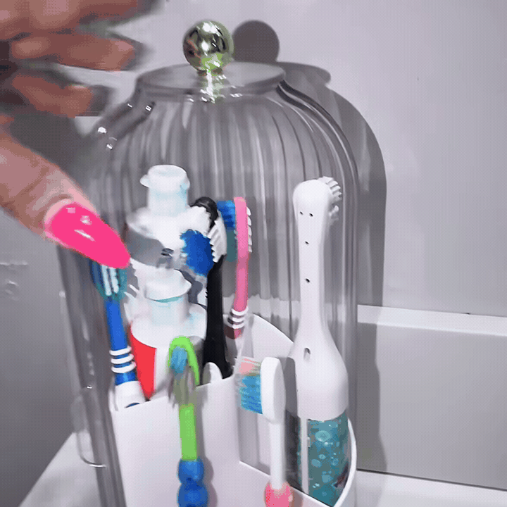360° Rotating Toothbrush Holder — for Bathroom and Vanity
